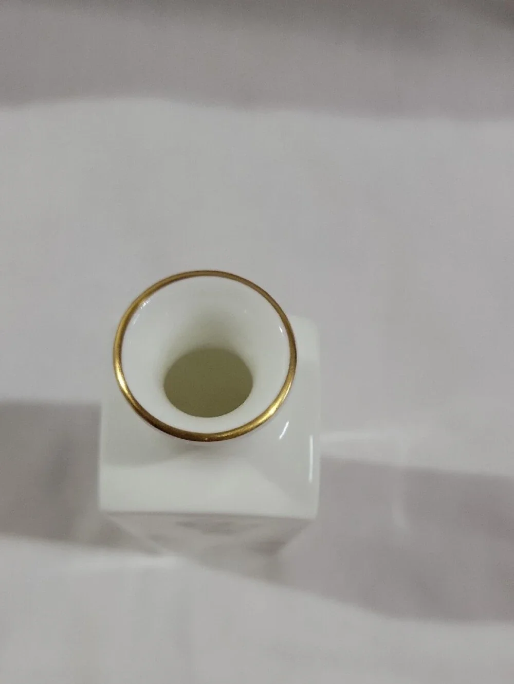 Vintage Wedgwood Kutani Crane Square White Porcelain Bud Vase England